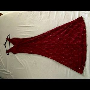 burgundy Wedding dress